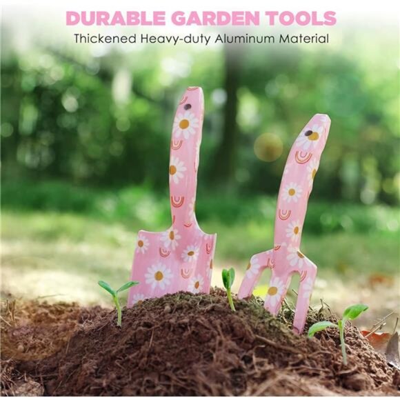 Aluminum Garden Tool Set,4PCS Heavy Duty Gardening Tools with Box Include Trowel - Picture 4 of 7